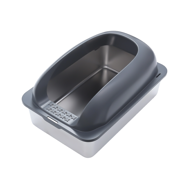 Grand bac à litière pour chat épaissi semi-fermé