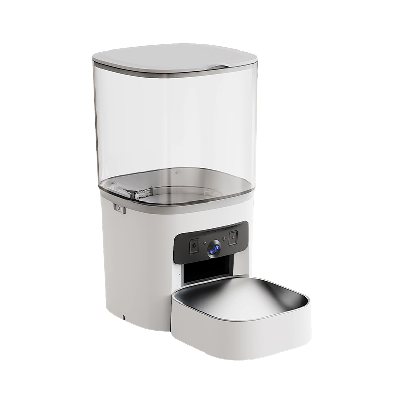 Mangeoire intelligente pour animaux de compagnie à double objectif MAS-3007 avec trémie transparente de 6 L