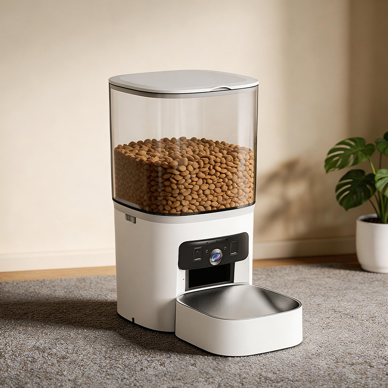 Mangeoire intelligente pour animaux de compagnie à double objectif MAS-3007 avec trémie transparente de 6 L Mangeoire intelligente pour animaux de compagnie à double objectif MAS-3007 avec trémie transparente de 6 L