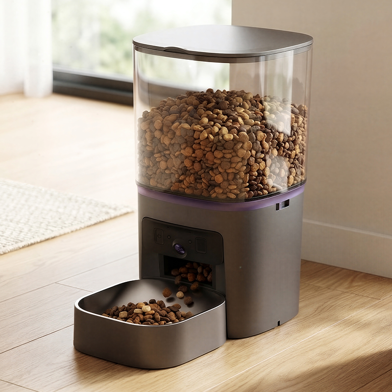 Mangeoire intelligente pour animaux de compagnie à double objectif MAS-3007 avec trémie transparente de 6 L Mangeoire intelligente pour animaux de compagnie à double objectif MAS-3007 avec trémie transparente de 6 L